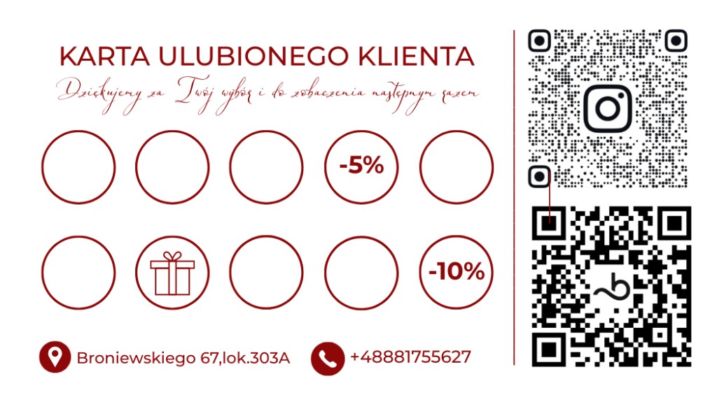 Karta ulubionego klienta N.S. Beauty Studio